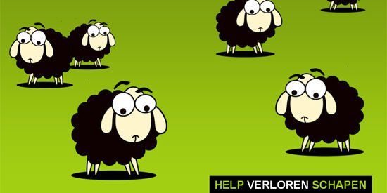 schapen tellen groen